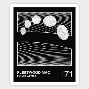 Fleetwood Mac / Minimalist Style Graphic Fan Artwork Design Magnet